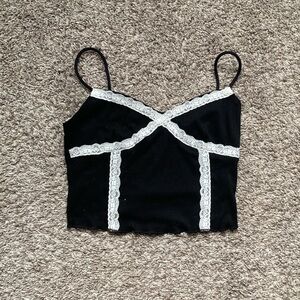 Lace Detail Crop Top